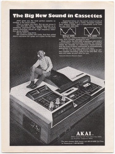 Vintage akai stereo - stereo, ad