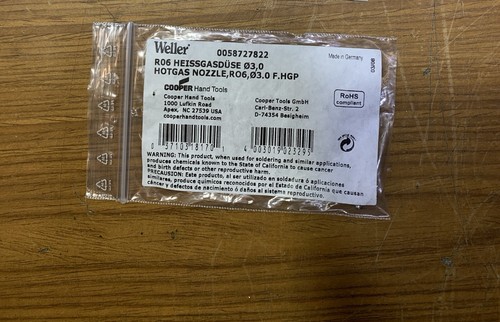 Weller 0058727822 r06 hot gas - weller,