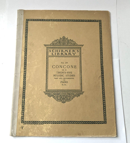Schirmer library concone vol - concone,