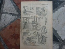 Filatura e Tessitura - Stampa d'epoca - Periodo 1915  - Vintage print