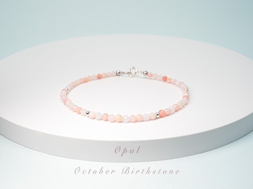 Bracciali perle piene argento