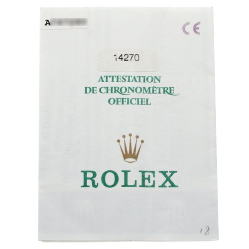 Rolex 14270 to293841 - rolex,