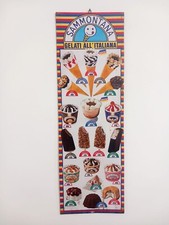 Insegna Tabella Listino Prezzi Bar Gelati Sammontana 1984 Gelati All'Italiana 