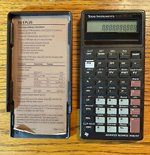 Texas Instr. vintage Calcolatrice aziendale TI-BA II PLUS - TESTATA/NUOVA BAT/ALTRO (1)