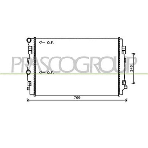 Radiatore per audi 5 - a3, 3/5