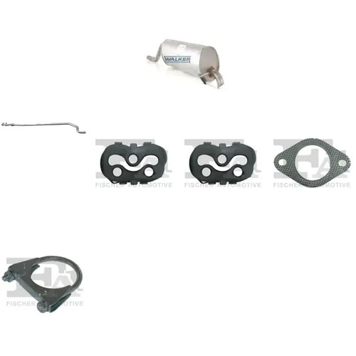 Kit scarico walker per fiat - kit,