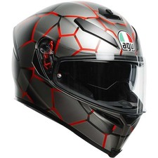 Casco integrale fibra moto Agv K5 s VULCANUM rosso taglia L red helmet casque