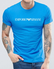 T-shirt uomo cotone blu