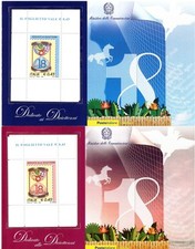 ITALIA 2006 FOGLIETTO DICIOTTENNI COPPIA COMPLETI MNH Rosa e Blu Busta e Lettera