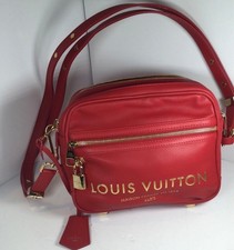 Louis Vuitton Borsa da Volo in Pelle Rossa Edizione Limitata Paname Takeoff Bag
