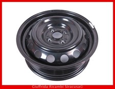 Cerchio In Ferro 15" Ruota Nero Toyota Yaris MK3 2011-2014 Ricambi Originali