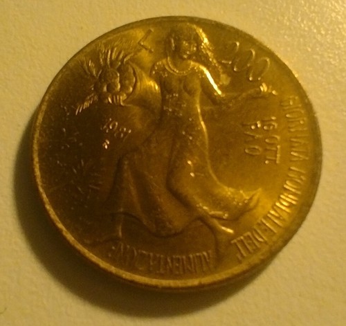 Moneta 200 lire - moneta, 1981
