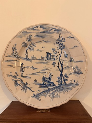 Grande piatto maiolica - piatto, in