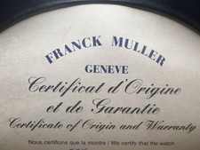 FRANCK MULLER box scatola