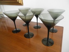 SET BICCHIERI VINTAGE PER APERITIVO COCKTAIL MARTINI MANAHATTAN