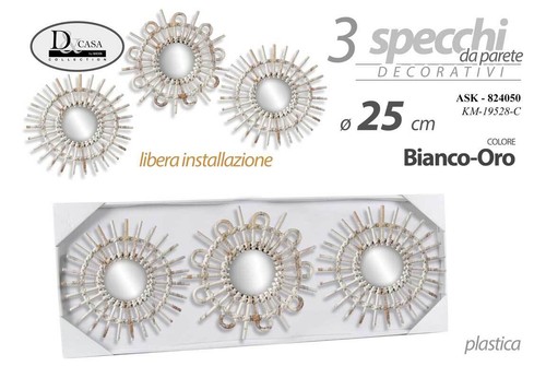 Set specchi parete - 3,