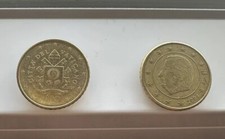 ⭐️??2 Monete 50 Cent Circolate-Città Del Vaticano 2020+?? Belgio 2004⭐️