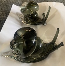 2 LUMACHE vintage in vetro