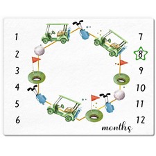 Golf Print Baby Monthly