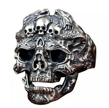 Anello teschio regolabile acciaio inox / skull ring adjustable stainless steel