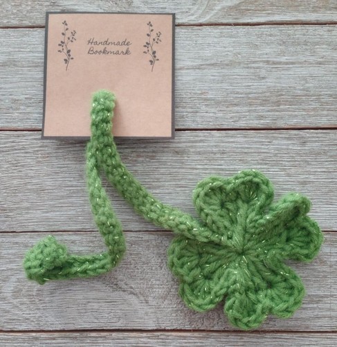 Handmade crochet shamrock - crochet,