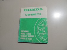 Manuale officina manuale d'atelier Honda CB 125 T 1 shop manual de taller 1977