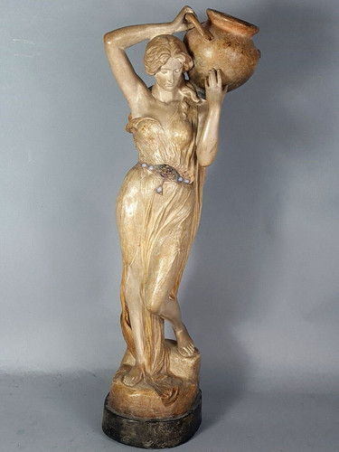 Scultura ceramica donna - in,