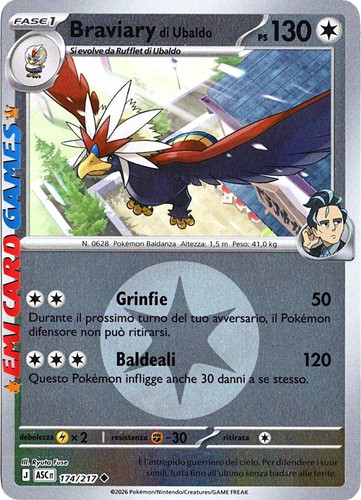Braviary ubaldo 174 - braviary, di