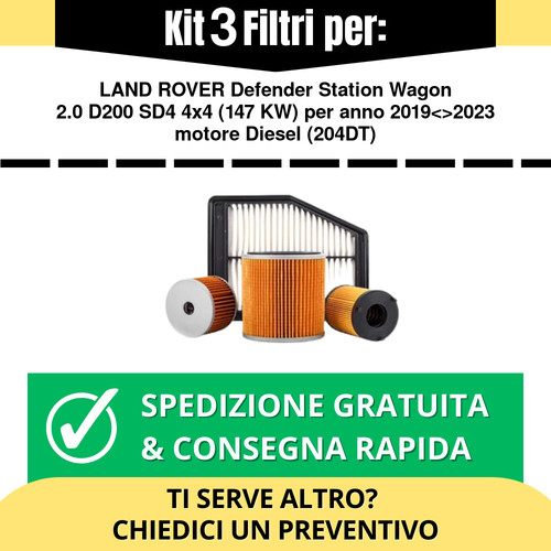 Kit tagliando filtri per - kit, 3