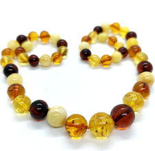 Collana in vera ambra del