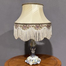 Antica Lampada da tavolo in porcellana di Capodimonte epoca XX secolo