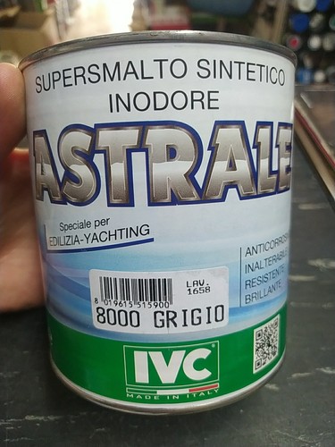 Smalto marino astrale grigio - marino,
