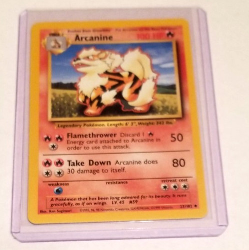 Carta pokemon arcano 23 102 - carta,