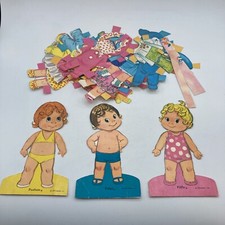 Bambole di carta vintage 1975