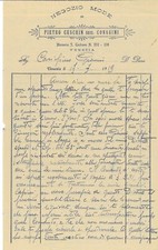 Carta intestata Venezia PIETRO