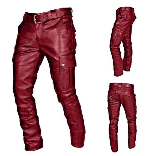 Pantalone moto uomo nero - , rosso