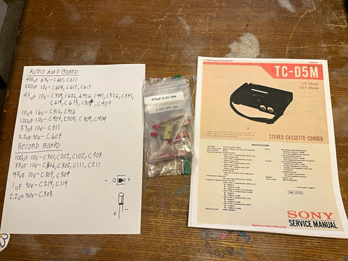 Kit condensatore elettrolitico