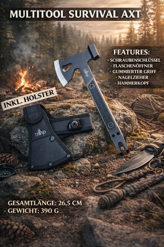 Nuovo survival multitool ascia - survival,
