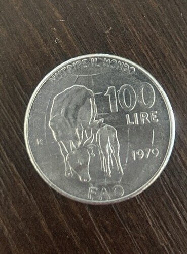 Moneta rara 100 lire fao - rara,