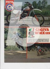 advertising Pubblicità  MOTO CAGIVA 125 WMX 1980 MOTOITALIANE -MX VINTAGE