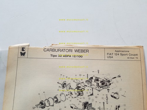 Weber carburatore adfa - weber, 32