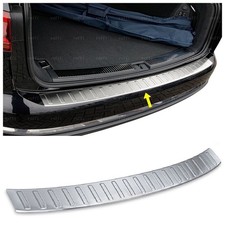 Per VW TOUAREG 2018 AL 2024 Cromato Protezione Paraurti (Spazzolato) ACCIAIO