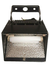 Illuminazione; Faretto Alogeno Nero 200w 