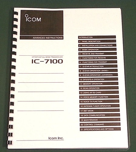 Icom 7100 manuale - ic-7100,