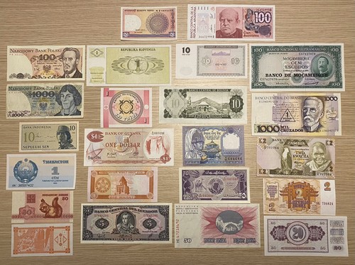 Banconote mondiali lotto - banconote,