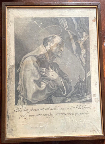 Antica incisione del 700 di - del, ‘700