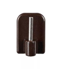 4 GANCI MARRONI PER ASTINE ADESIVI PER SERRAMENTI