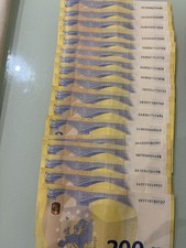 Banconota Da 200 Euro Seconda Serie Mario Draghi Condizioni  GRADO A POCHI Pezzi