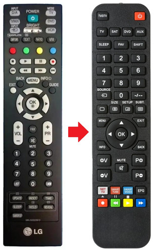 Telecomando adatto per - , lg