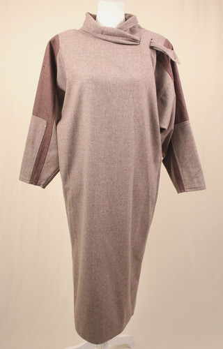 Abito maglione lana boxy - , beige
